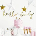Hello Baby Kirjainnauha Kulta