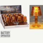 Meripihkanvärinen mini LED-pöytälamppu