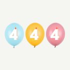 4-Vuotis Syntymäpäivä Lateksipallot