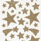 Kultaiset glittertähtitarrat