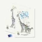 Dinosaurus sormenjälkitaulu sininen