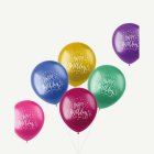 Happy Birthday Lateksipallot Monivärinen