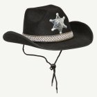 Sheriffi Cowboyhattu Musta