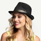 Gangster Fedora Musta