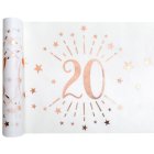 20-Vuotisjuhlien Kaitaliina Valkoinen/Ruusukulta