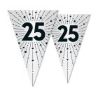 25-vuotisjuhlien Viirinauha Valkoinen/Musta