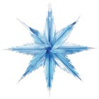 Metallinhohtoinen Lumihiutale Koriste Sininen/Hopea