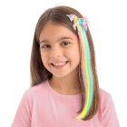 Yksisarvishiusklipsi hiuspidennyksellä