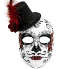Dia de los Muertos Naamari Musta/Punainen
