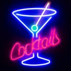 Cocktailit Neon-kyltti