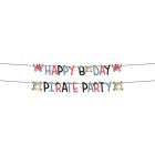 Piraatti Happy Bday Koristenauha