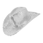 Paljetticowboyhattu hopea