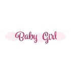 Baby Girl Kirjainbanneri Vaaleanpunainen