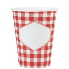 Ruudullinen Picnic Kertakäyttömukit