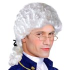 Barokki Markiisiperuukki Valkoinen