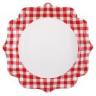 Ruudullinen Picnic Kertakäyttölautaset