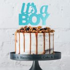 It's A Boy Kakkukoriste Kimaltava Sininen