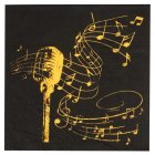 Musiikki Servetit Kulta/Musta