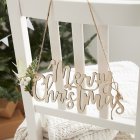 Merry Christmas Puiset Tuolikyltit