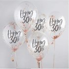 Happy 30th Konfettipallot Ruusukulta