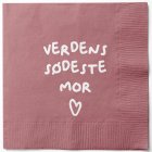 Verdens Sødeste Mor Servietit Pinkki