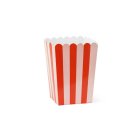 Klassiset popcorn-kupit punainen/valkoinen