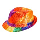 Paljetti Fedora Sateenkaari