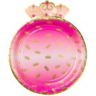 Kruunulautaset Pinkki/Kulta