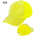 Rhinestone-lippis neonkeltaisena