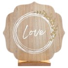 Love Puinen Pöytäkyltti