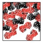 Casino Nopat Konfetti Punainen/Musta