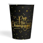 Pop The Champagne Pahvimuki Musta/Kulta