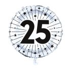25-vuotisjuhlien Folioilmapallo Hopea