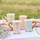 Floral Tea Party Pahvimukit