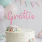 Grattis Kakkukoriste Vaaleanpunainen
