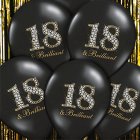 18 & Brilliant Ilmapallot Musta
