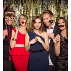 Uudenvuoden Photo Booth -tarvikkeet