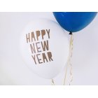 Happy New Year Ilmapallot Pastellinvalkoinen