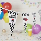 Kilpa-auto Happy Birthday Viirinauha