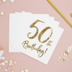 50th Birthday -servetit