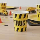 Rakennustyömaa Construction Kertakäyttömukit