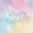 Happy Birthday - Lautasliinat, helmiäishohtoiset
