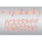Pinkki DIY Fødselsdag Kirjainnauha