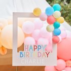 Personoitava Happy Birthday -valokuvauskehys