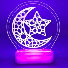 Eid Kuu & Tähti LED Kyltti