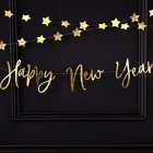 Happy New Year Kirjainnauha Kulta