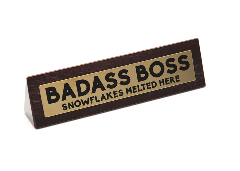 Pöytäkyltti Badass Boss