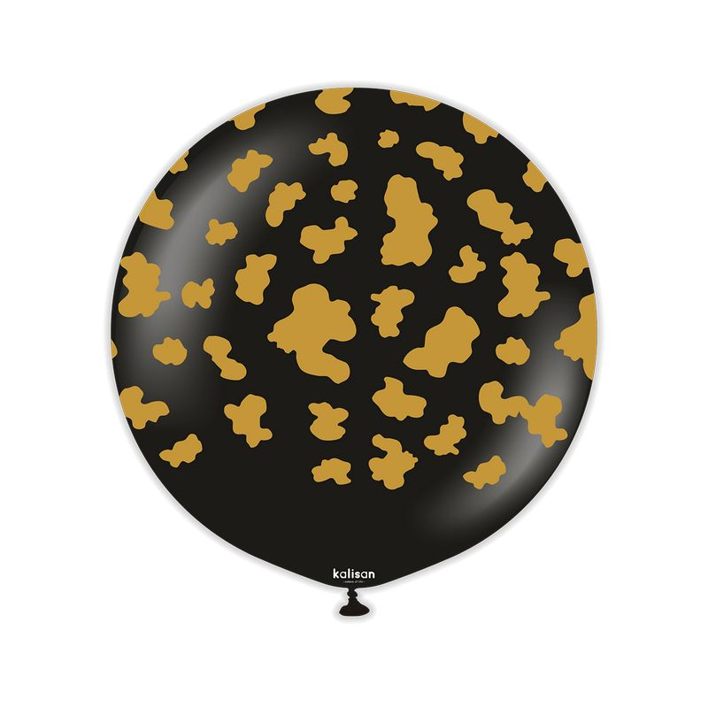 Premium Suuri Lateksi-ilmapallo Safari Musta/Kulta