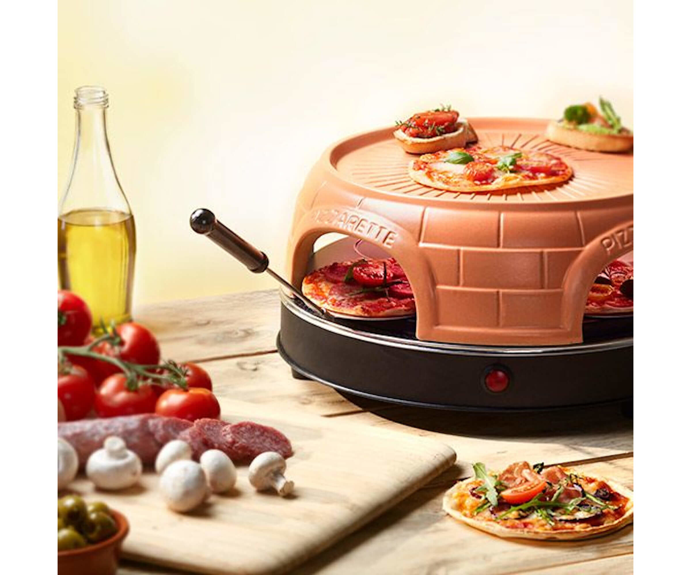 Raclette-tyylinen pizzauuni