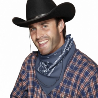 Cowboyhuivi Bandana Sininen